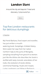 Mobile Screenshot of londonslant.com